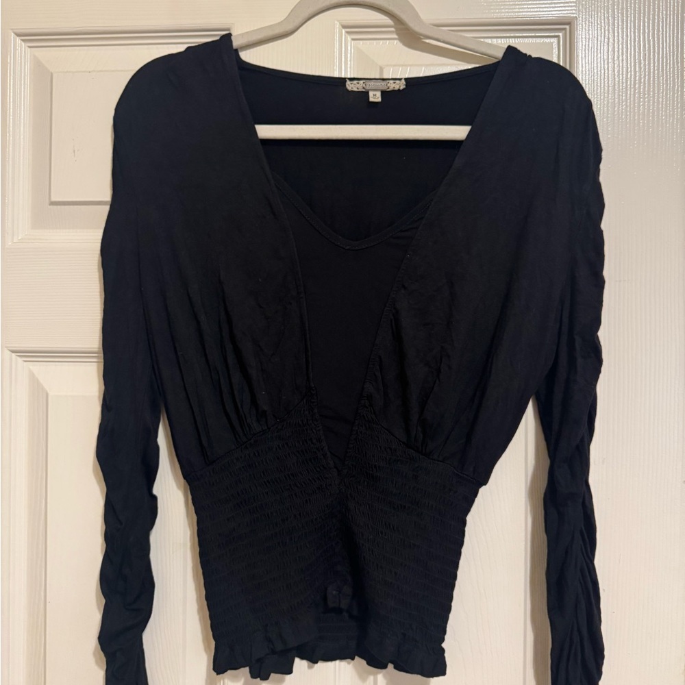 Gimmicks Black Women's Buckle Top